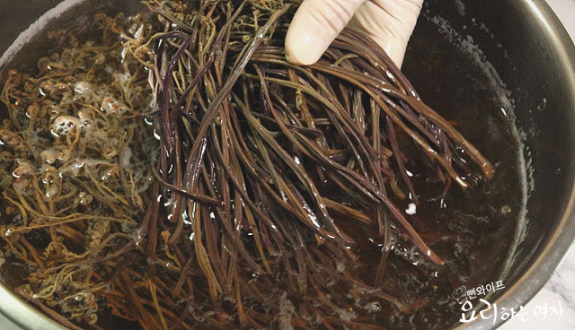 Soak dried bracken fern — step photo 3