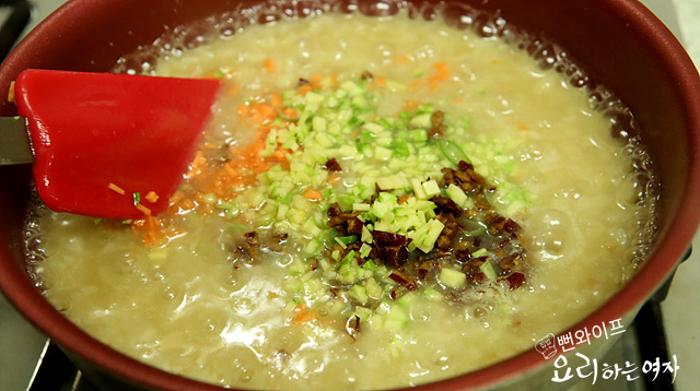 Make the chicken porridge — step photo 3