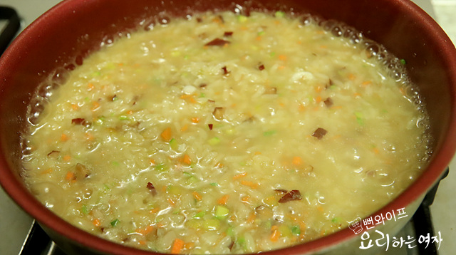 Make the chicken porridge — step photo 1