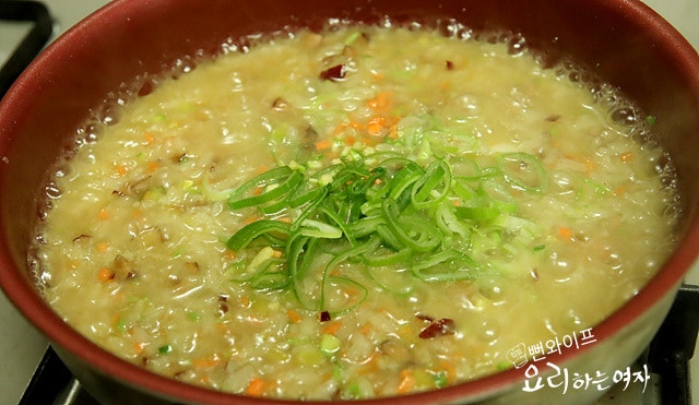 Make the chicken porridge — step photo 2