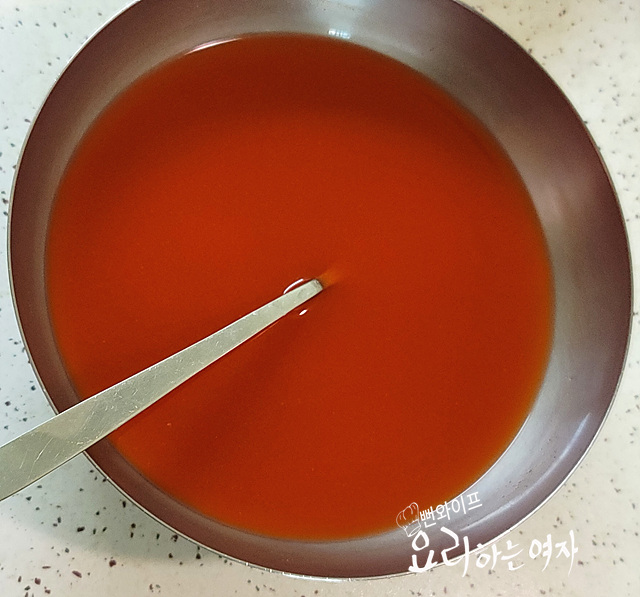 キムチの冷製スープ作り — 手順の写真