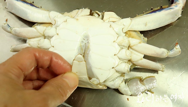 Clean the blue crabs — step photo 2