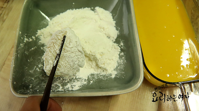 Coat in egg wash and pan-fry — step photo 1