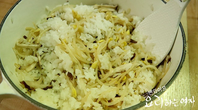 豆もやしご飯を炊く — 手順の写真 2