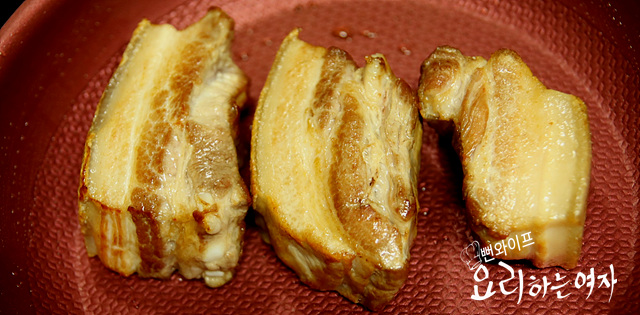 豚バラ肉の下焼き — 手順の写真 1