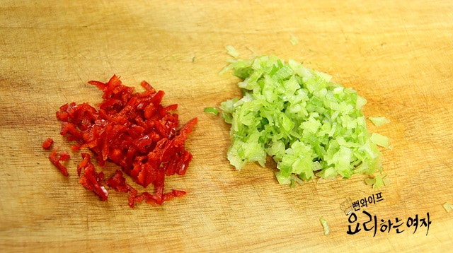 春菊と豆腐の下ゆで — 手順の写真 2