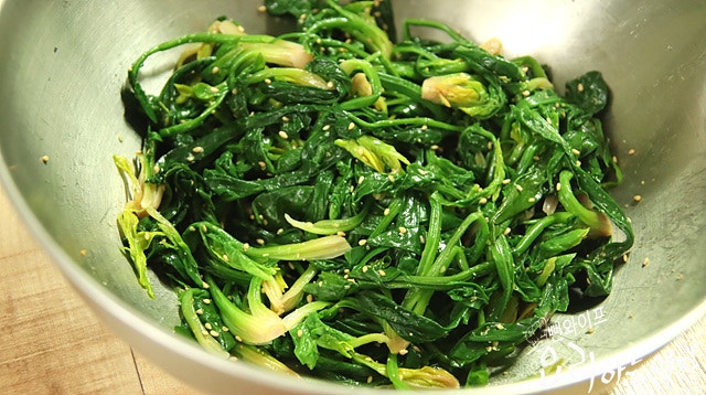 Season the spinach — step photo 3