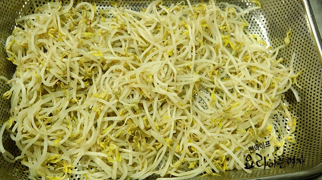 Blanch the mung bean sprouts — step photo 2