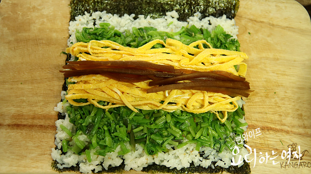 キンパを巻く — 手順の写真 2