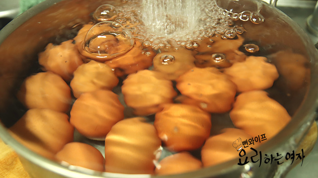 Boil the eggs to a soft-boiled stage — step photo 1