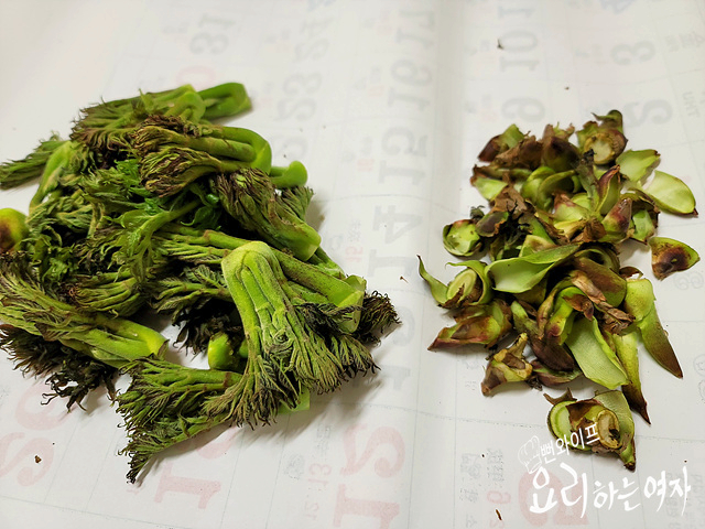 タラの芽の下処理をする — 手順の写真 3