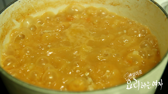 Add meat and potatoes, then simmer — step photo 2