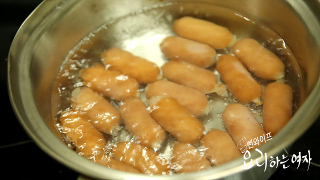 ソーセージの下ゆで — 手順の写真 1