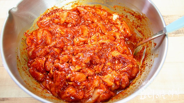 Season the chicken thigh meat — step photo 2