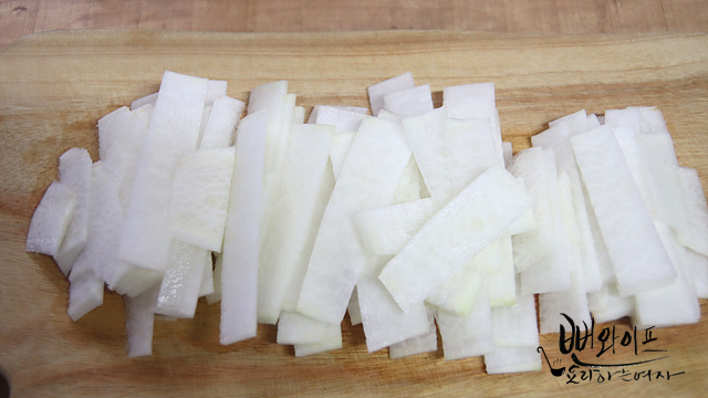 大根キムチ（冷麺用大根）作り — 手順の写真 2