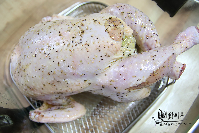 Season the chicken — step photo 1