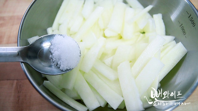 Salt the cucumber — step photo 2