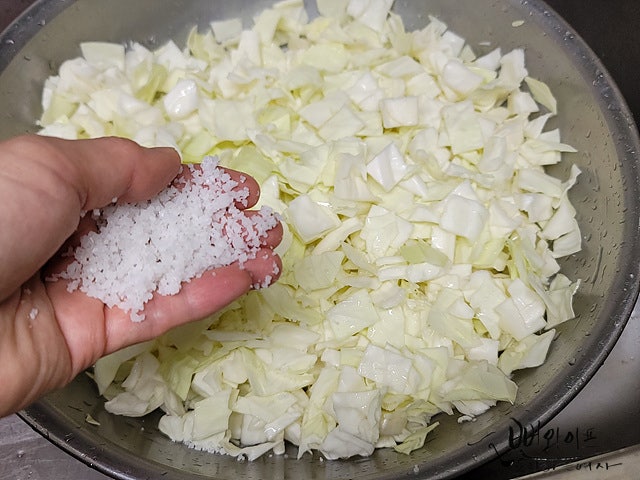 Salt the cabbage — step photo 2