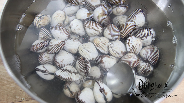 How to purge cockles — step photo 2