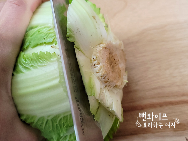 春白菜の下ごしらえ — 手順の写真 1