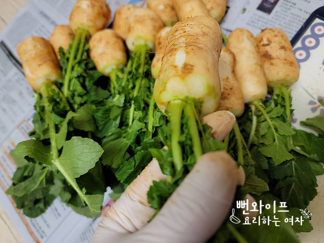 Trim the altari radishes — step photo