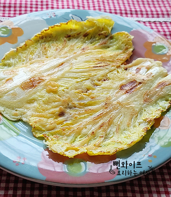 Sweet and Crispy Baechu Jeon (Cabbage Pancake) — finished dish