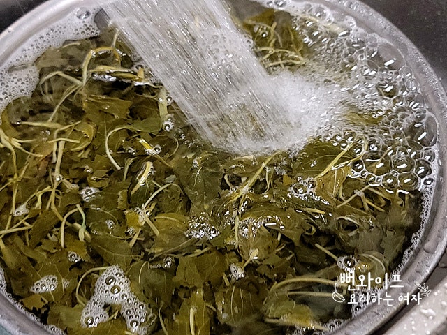 How to boil dried chwinamul and dried gondre — step photo 1