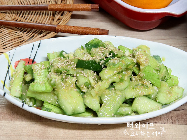 Crisp Smashed Cucumber Salad with Tsuyu and Vinegar — finished dish