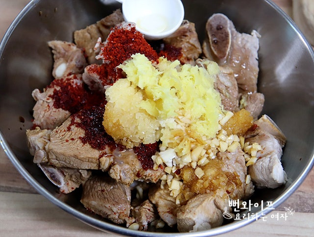 Season the pork ribs — step photo 1