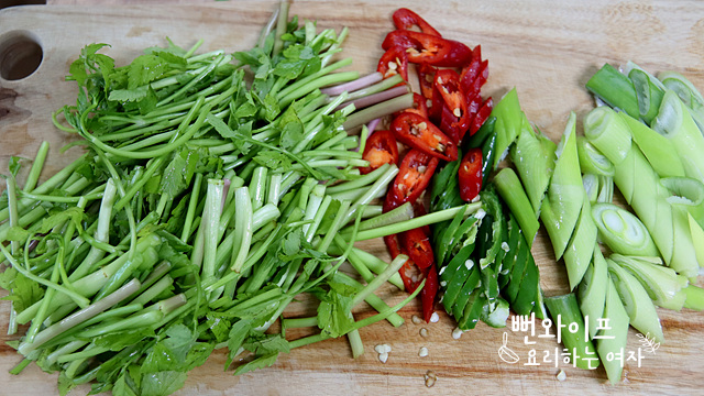Cut the vegetables — step photo