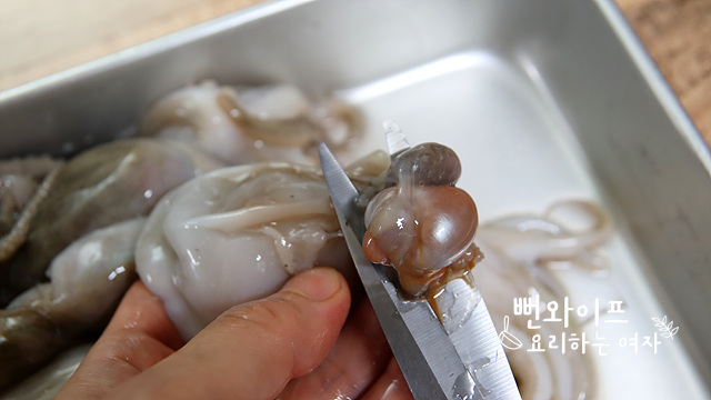 Clean the webfoot octopus — step photo