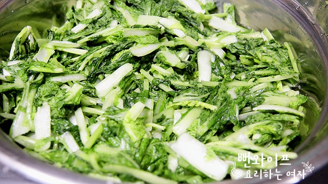 Wash and salt the radish and cabbage — step photo 2