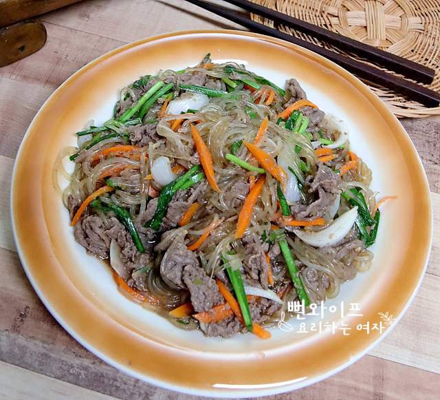 Tender and Chewy Beef Bulgogi (Marinated Grilled Beef) — finished dish