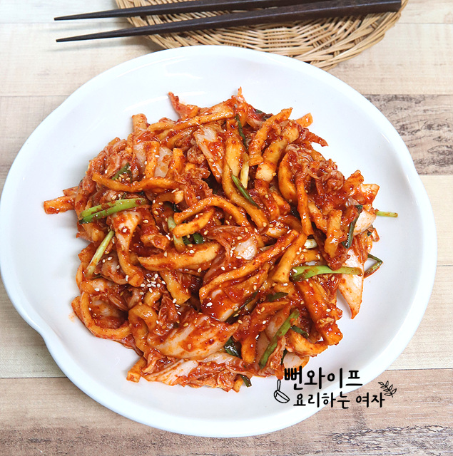 Crunchy Musaengchae (Spicy Radish Salad) — finished dish
