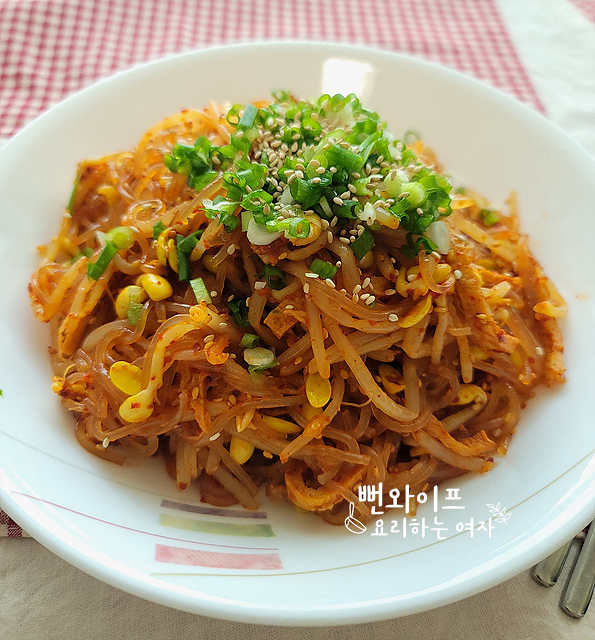Finish the japchae — step photo