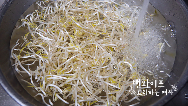 Clean the mung bean sprouts — step photo 1
